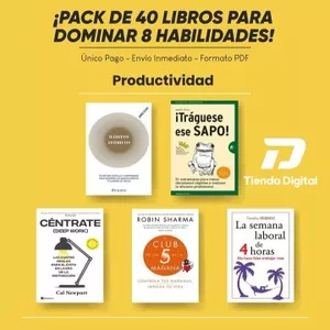 Imagen de portada para Ebook Pack de 40 Libros Sobre Desarrollo Personal.