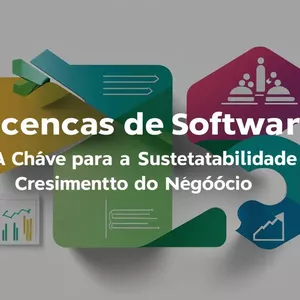 Imagem de capa para o Ebook "Licenças de Software: A Chave para a Sustentabilidade e o Crescimento dos Negócios"