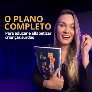 Imagem de capa para o Curso online O PLANO COMPLETO - Planos de aula para alfabetizar crianças surdas
