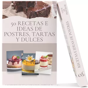 Imagen de portada para Ebook 50 recetas e ideas de postres para hacer en casa