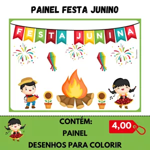 Imagem de capa para o Ebook 🎊 Painel Festa Junina