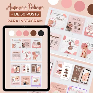 Canva Pack Profissões - Manicure e pedicure