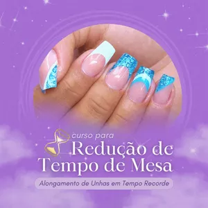 Imagem de capa para o Curso online Curso para Redução de Tempo de Mesa - Alongamento de Unhas em Tempo Recorde
