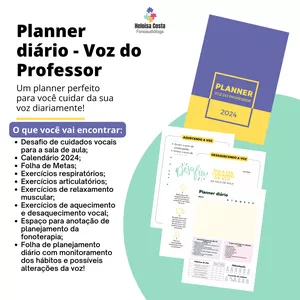 Imagem de capa para o Ebook Planner Diário - A voz do Professor
