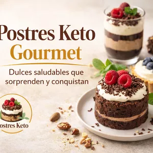 Imagen de portada para Ebook Postres Keto Gourmet: Dulces Saludables que Sorprenden y Conquistan