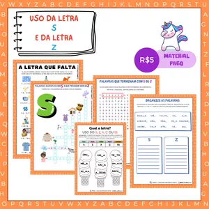 Imagem de capa para o Ebook Uso da letra S e da letra Z