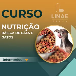 Imagem de Curso de Nutrição Básica de Cães e Gatos criado por Linae Educa na hotmart