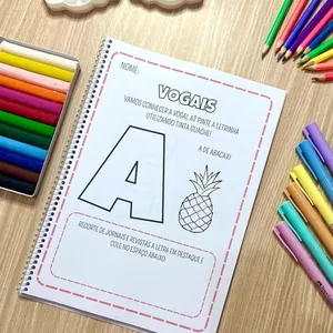 Imagem de capa para o Ebook CONHECENDO AS VOGAIS