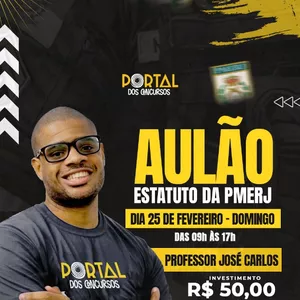 Imagem de capa para o Evento presencial Professor José Carlos - Estatuto PMERJ