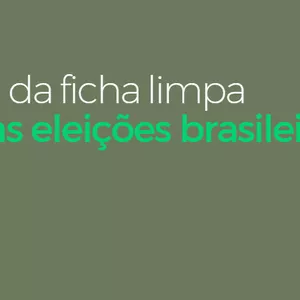 Imagem de capa para o Ebook TRABALHO EM SLIDES - LEI DA FICHA LIMPA E AS ELEIÇÕES BRASILEIRAS
