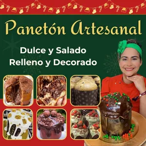 Imagen de portada para Curso online Curso de Panetón Artesanal Relleno y Decorado