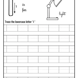 Cover image for Online course A-Z alphabet worksheets for children from pre-k to 1 grade