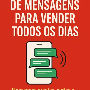 Imagem de capa para o Ebook Kit Pronto de Mensagens para Vender Todos os Dias