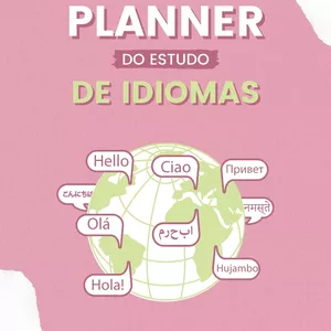 Imagem de capa para o Ebook Planner do estudo de Idiomas