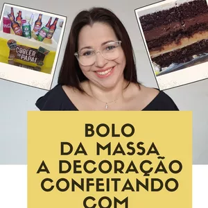 Imagem de capa para o Ebook Bolo: da Massa a Decoração - Confeitando com Miriã Clemente