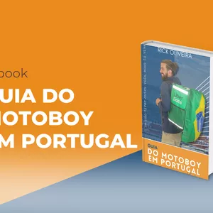 Imagem de capa para o Ebook Guia do Motoboy em Portugal - Rick Oliveira