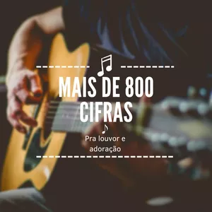Imagem de capa para o Ebook Mais de 800 cifras pra louvor e adoração 