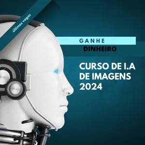 Imagem de capa para o Ebook Curso De I.A De Imagens 2024