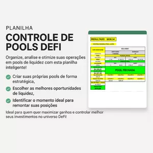 Planilha Planilha Pool de Liquidez Pool Tracker