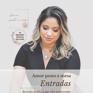 Imagem de capa para o Ebook Entradas Amor posto à mesa