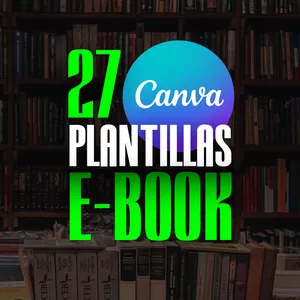 Imagen de portada para Curso online 27 PLANTILLAS PARA TU 📚 E-BOOK