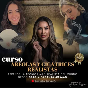 Imagen de portada para Curso online CURSO AREOLAS Y CICATRICES REALISTAS