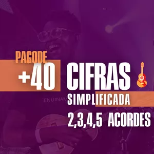 Imagem de capa para o Ebook Pack 1.0, +40 Cifras Simplificada de Pagode com 2,3,4,5 Acordes