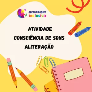 Imagem de capa para o Curso online ATIVIDADE DE CONCIÊNCIA DOS SONS DAS LETRAS