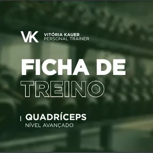 Imagem de capa para o Ebook Ficha de Treino Quadríceps: Nível avançado