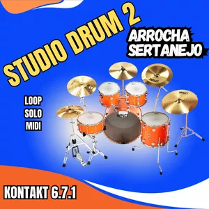 Imagem de capa para o Curso online STUDIO DRUM 2 KONTAKT  (ARROCHA SERTANEJO) (LOOP, SOLO E MIDI)