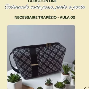 Imagem de capa para o Curso online Aula com passo a passo - Necessaire Trapézio