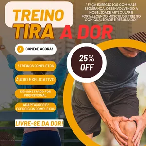 Imagem de capa para o Curso online TREINO TIRA A DOR