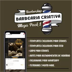 Imagem de  Barbershop Barbearia Criativa criado por iestudiocriativo na hotmart