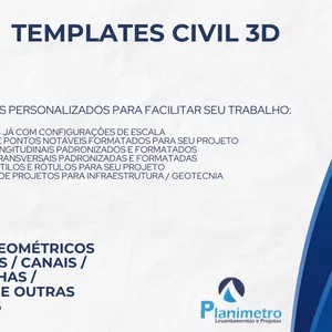 Imagem de capa para o Ebook Templates Personalizados para Projetos no CIVIL 3D
