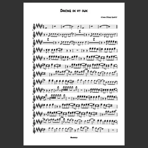 Imagem de capa para o Ebook Dancing on my own - Vitamin String Quartet - (Bridgerton) - Partitura em C, Bb, Eb