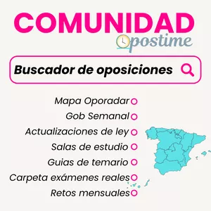 Imagen de portada para Curso online COMUNIDAD OPOSTIME: Consigue ser funcionario en el menor tiempo posible