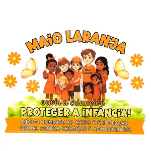 Imagem de capa para o Ebook Maio Laranja – Painel de Conscientização
