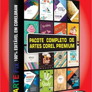 Imagem de capa para o Curso online Pacote Completo de Artes Editáveis em Corel Draw