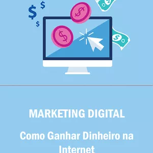 Imagem de capa para o Ebook Marketing Digital: Como Ganhar Dinheiro Na Internet