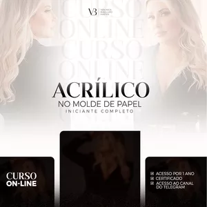 Crie Asas! Curso Iniciante de Alongamento em Unhas de Acrílico com Verônica Busellato
