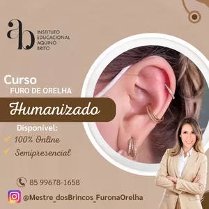 Imagem de capa para o Curso online Curso de Furo de Orelha e Piercing humanizado Mestre dos Brincos 7.0 (O melhor do Brasil)