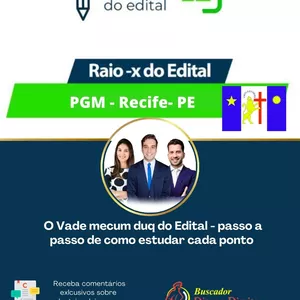 Imagem de capa para o Curso online PGM Recife-PE Raio-X do Edital - Reta Final