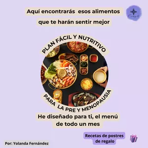 Imagen de portada para Ebook Menús preparados para 1 mes, fáciles y nutritivos, para la Pre-Menopausia