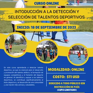 Imagen de portada para Curso online Introducción a la deteccion y selección de talentos deportivos 