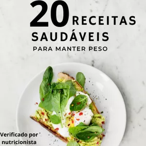 Imagem de capa para o Ebook 20 RECEITAS PARA MANTER PESO
