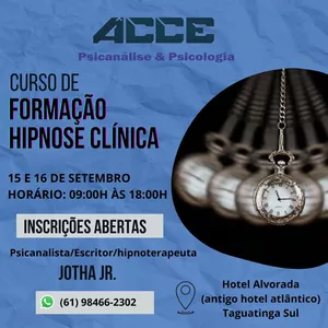 Imagem de capa para o Evento presencial Curso de Hipnose Clínica
