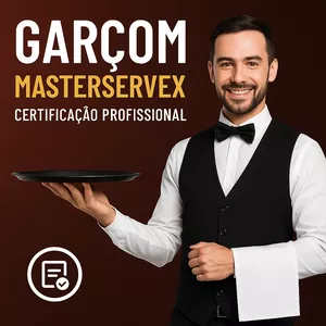 Imagem do curso Garçom MasterServeX – Certificação Profissional 