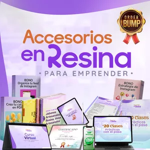 Imagen de portada para Curso online Accesorios en Resina para Emprender