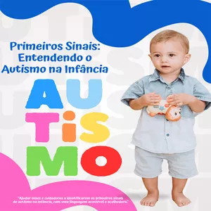 Imagem de capa para o Ebook Primeiros Sinais Entendendo o Autismo na Infância