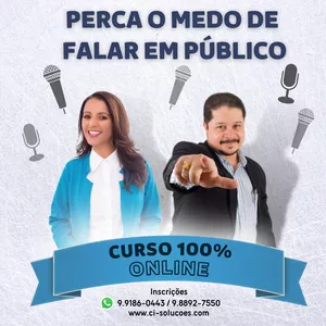 PERCA O MEDO DE FALAR EM PÚBLICO 